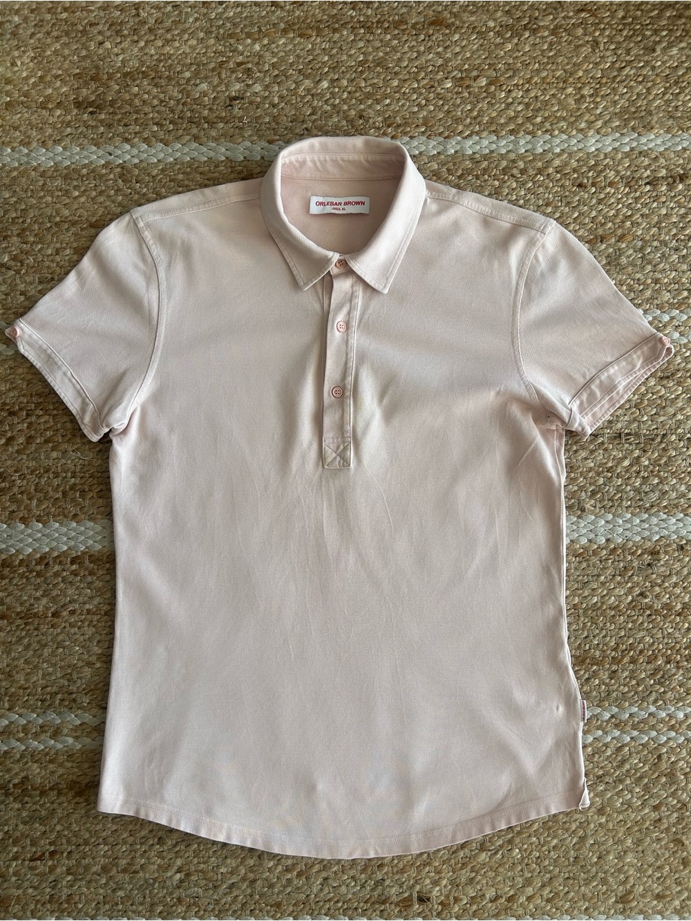 Orlebar Brown Classic Pique Polo Shirt - Short Sleeve Light Pink